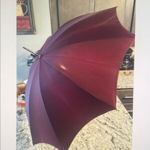 Elegant Burgundy Umbrella